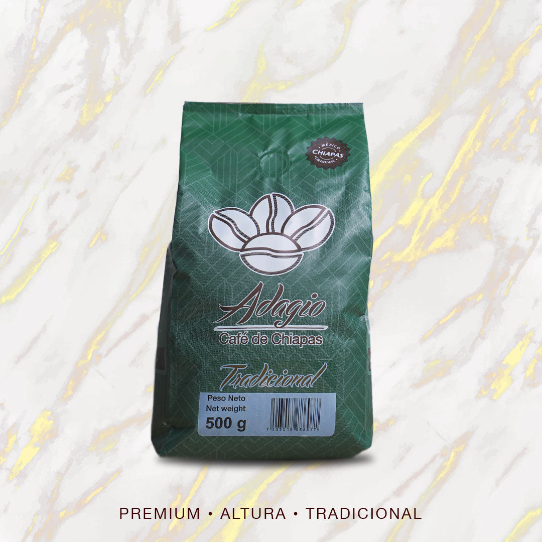 ADAGIO CAFÉ DE CHIAPAS 1 KG MEZCLA TRADICIONAL