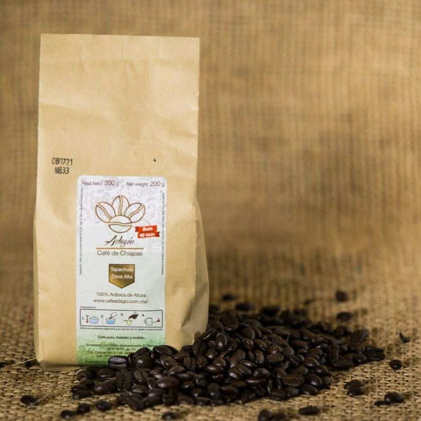 ADAGIO, CAFÉ DE CHIAPAS 200 G ALTURA
