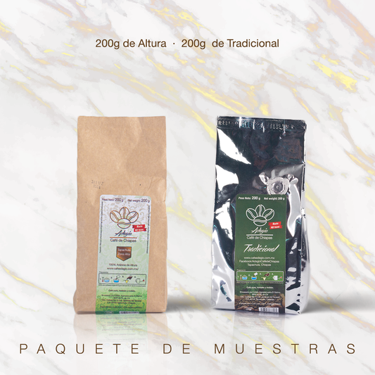 Adagio, Café de Chiapas paquete de muestras